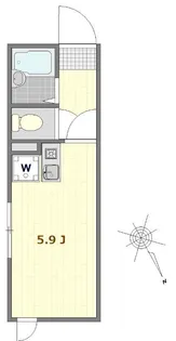 マーレ八広【2階】の間取り