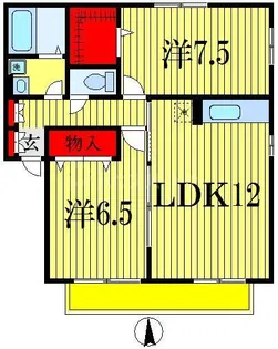 ベルデ藤原【2階】の間取り