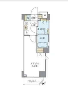 リージア中野新橋【9階】の間取り