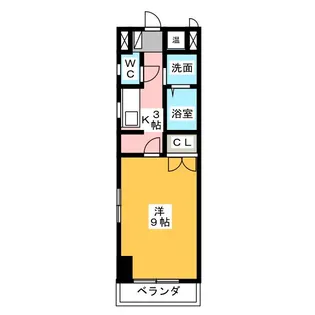 アドヴァン中央【1階】の間取り