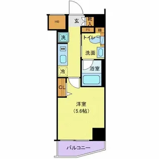 Log横浜駅東【5階】の間取り