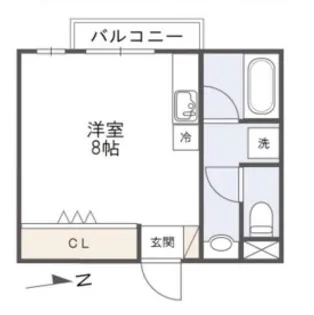 レジデンスKII【3階】の間取り