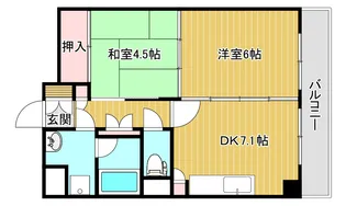 アクシス駅南イースト【7階】の間取り