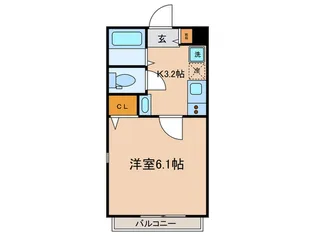 パルナシウス神楽坂【1階】の間取り