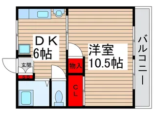 フジハイツ【2階】の間取り