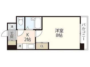 ユーアイビル西観音【5階】の間取り