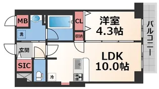 Moolio新深江【5階】の間取り