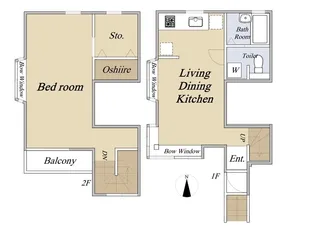 CASA BLU【1階】の間取り