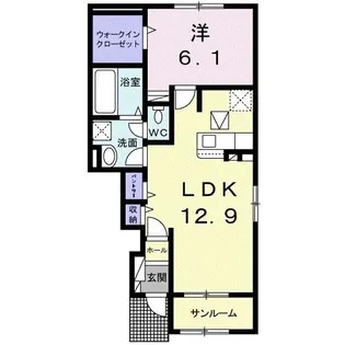 シャルム II【1階】の間取り