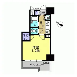エスティメゾン川崎II【2階】の間取り