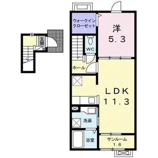グランフィールズ 花園【2階】の間取り