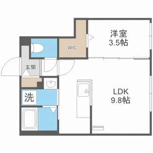 SERAM北9条 セラム北9条【5階】の間取り