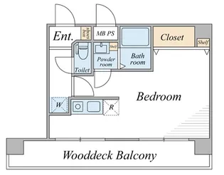 グランドメルシー水天宮【8階】の間取り