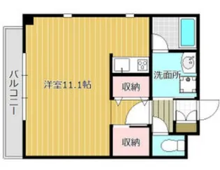 イーダッシュ本通【7階】の間取り