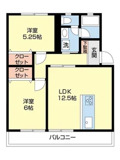 レインボーハウス代宿【2階】の間取り