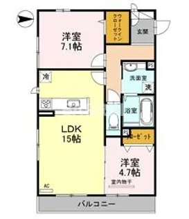 フローラ【3階】の間取り