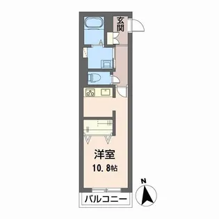 シャーメゾン北藤原【2階】の間取り
