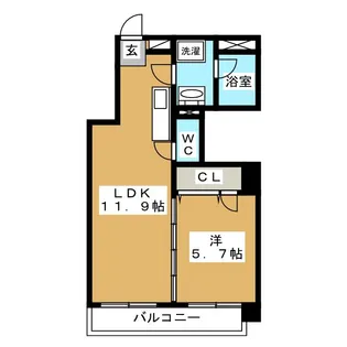 パークサイド名駅【3階】の間取り