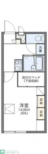 レオパレスミモザ【2階】の間取り
