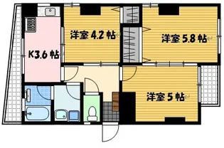 松田ビル【4階】の間取り