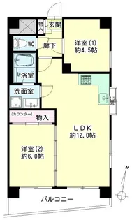 アビタシオン ルミエール【2階】の間取り