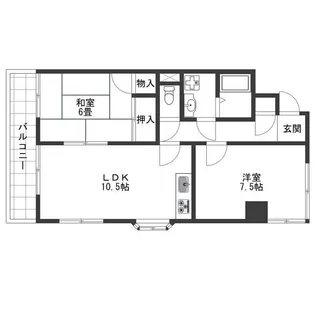 ペアシティーI・II【3階】の間取り