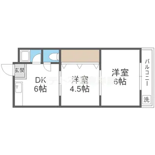 タカイレジデンス【2階】の間取り