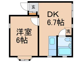 サクラハイツ【1階】の間取り