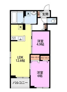 (仮称)日野市百草AP【2階】の間取り