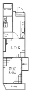 若水マンション【3階】の間取り