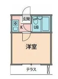 ポルシェ野方【1階】の間取り