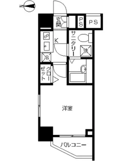 スカイコート川崎西口【6階】の間取り