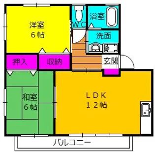 コープベルク【1階】の間取り