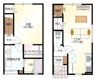 D BOX扇が丘の間取り