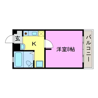 シャインハイツヨシザワI【1階】の間取り