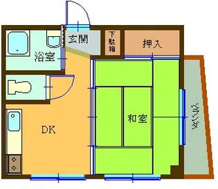 第8幸保マンション【2階】の間取り