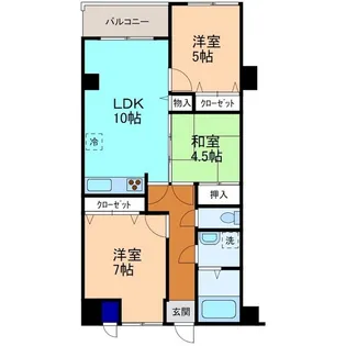 信開ガーデンヒルズ有松【3階】の間取り