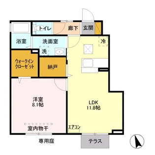 ソウルクエスト A【1階】の間取り