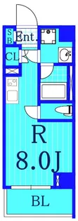 グリシーナ横浜桜木町【2階】の間取り