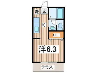 ノイハウスB【1階】の間取り