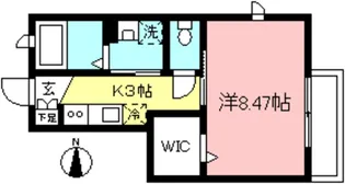 ユニテ世田谷赤堤A棟【2階】の間取り