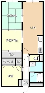 エバーグリーン奥田【4階】の間取り