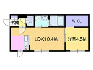 仮)クラージュYOICHIIII【1階】の間取り