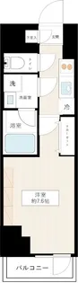 フュージョナル千住緑町【9階】の間取り