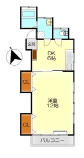 山本ビル(天応大浜)【1階】の間取り