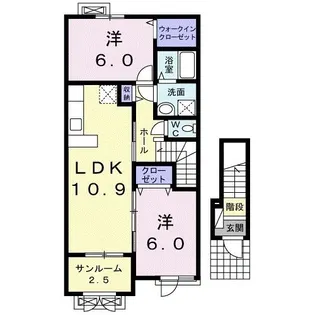 ブルームスヒルズB【2階】の間取り