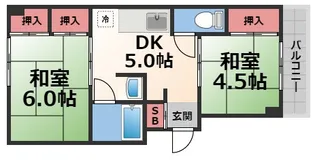 メゾン長田【2階】の間取り