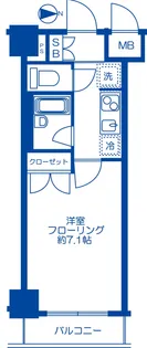 キャッスルステージ浅草吾妻橋【7階】の間取り