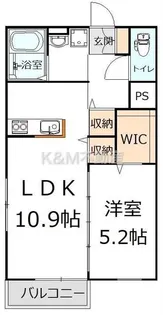 ガーデンヒルズB棟【2階】の間取り