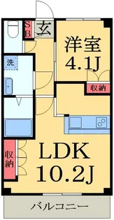 スカイパークオキツカ【3階】の間取り